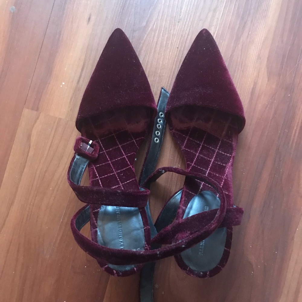 Alexander Wang Bordeaux Luca velvet pumps size 9.5